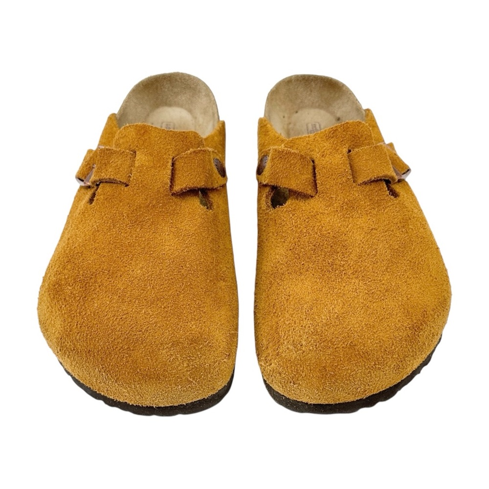 Birkenstock Boston Clog in Mink - Brown Suede Leather Flat Clogs Mules sz 40 - Picture 4 of 7